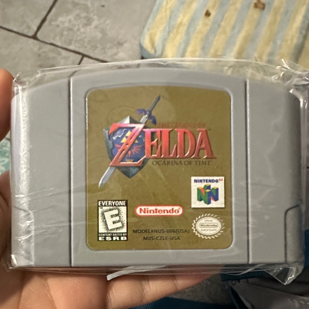 Nintendo The Legend of Zelda: Ocarina of Time - Gray Game Cartridge